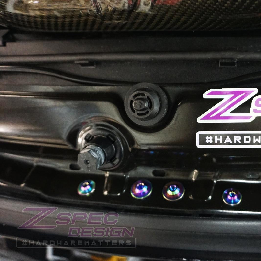 ZSPEC Stage-2 Dress Up Bolts Fastener Kit for '14-18 BMW 340i F34 3.0T, Titanium