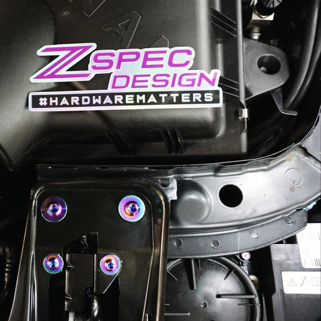 ZSPEC Stage-2 Dress Up Bolts Fastener Kit for '14-18 BMW 340i F34 3.0T, Titanium