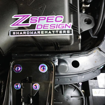 ZSPEC Stage-2 Dress Up Bolts Fastener Kit for '14-18 BMW 340i F34 3.0T, Titanium
