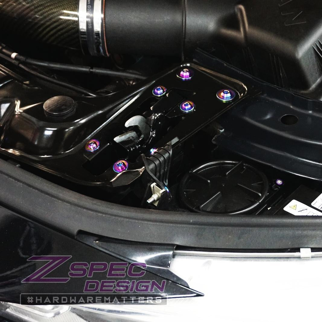 ZSPEC Stage-2 Dress Up Bolts Fastener Kit for '14-18 BMW 340i F34 3.0T, Titanium