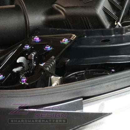 ZSPEC Stage-2 Dress Up Bolts Fastener Kit for '14-18 BMW 340i F34 3.0T, Titanium