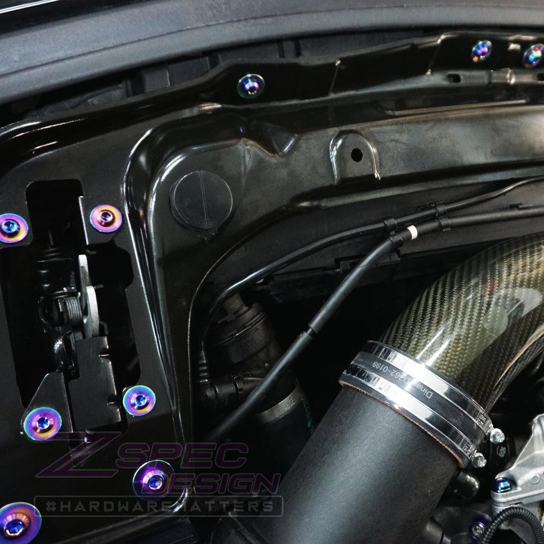 ZSPEC Stage-2 Dress Up Bolts Fastener Kit for '14-18 BMW 340i F34 3.0T, Titanium