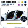 ZSPEC Door Jams Dress Up Bolts Fastener Kit for BMW 3-Series F30 Titanium