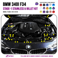 ZSPEC Stage-1 Dress Up Bolts Fastener Kit for BMW 340i F30/F34 B58, Stainless & Billet