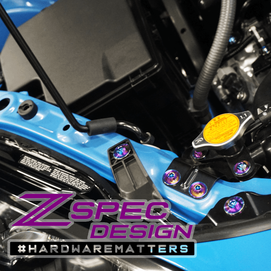 ZSPEC Stage-2 Dress Up Bolt Fastener Kit for Toyota GR86 & Subaru BRZ, Titanium
