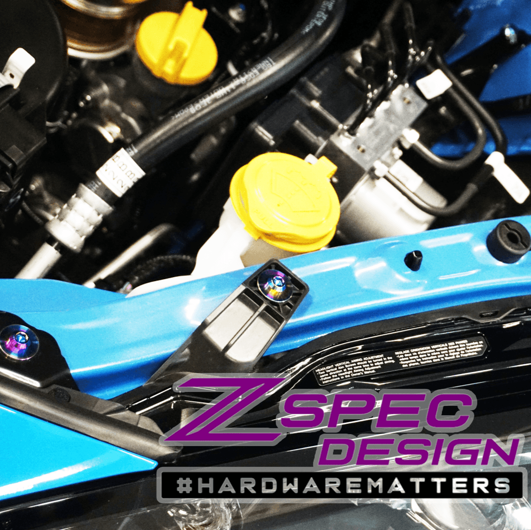 ZSPEC Stage-3 Dress Up Bolts Fastener Kit for Toyota GR86 & Subaru BRZ, Titanium