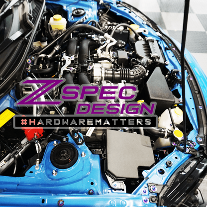 ZSPEC Stage-2 Dress Up Bolt Fastener Kit for Toyota GR86 & Subaru BRZ, Titanium