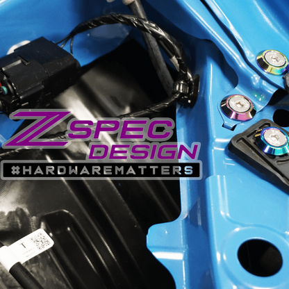 ZSPEC Stage-2 Dress Up Bolts Fastener Kit for Toyota GR86 & Subaru BRZ, Stainless & Billet