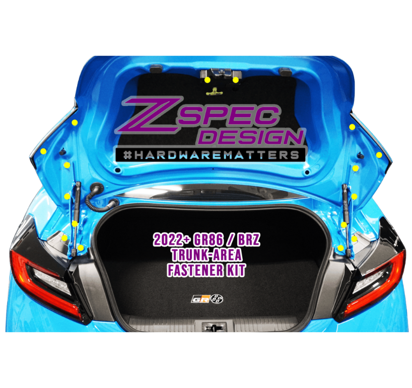 ZSPEC Trunk Area Fastener Kit for Toyota GR86 & Subaru BRZ, Titanium