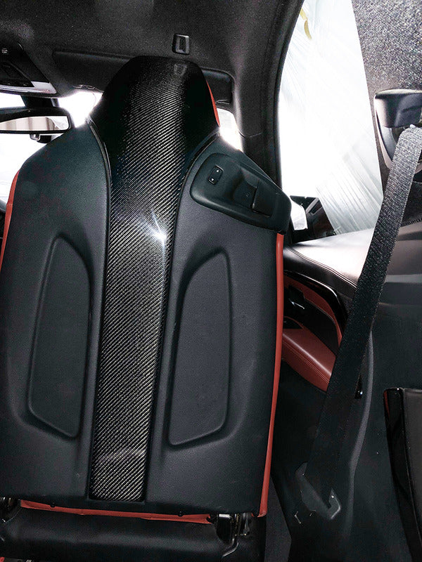 TCM Carbon DRY Gloss Carbon Fiber Seat Back Cover BMW F87 M2