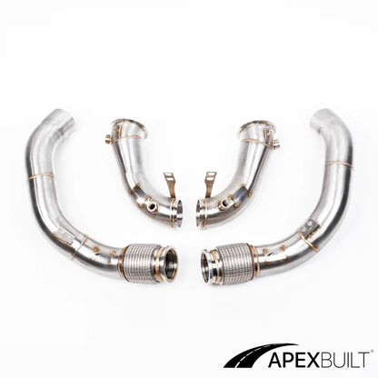 APEXBUILT Race Downpipes BMW F90 M5 & F9X M8 S63R, 2018+