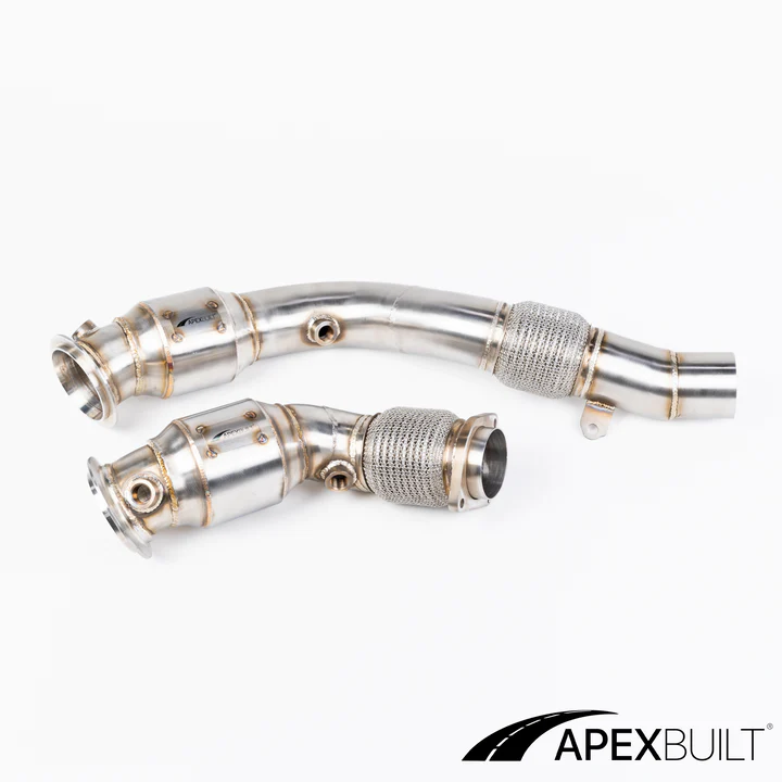 APEXBUILT RESONATED Race Downpipes BMW M2/M3/M4 F80 F82 F87C (S55, 201 ...
