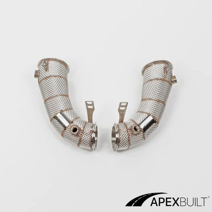 APEXBUILT Race Downpipes BMW F90 M5 & F9X M8 S63R, 2018+