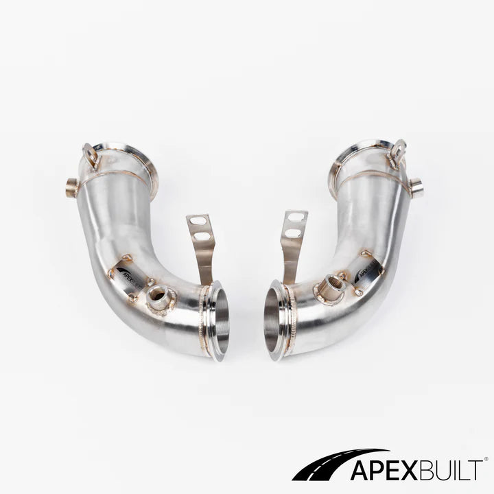 APEXBUILT Race Downpipes BMW F90 M5 & F9X M8 S63R, 2018+