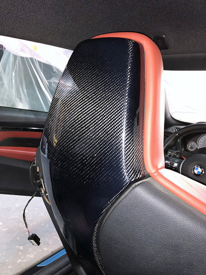 TCM Carbon DRY Gloss Carbon Fiber Seat Back Cover BMW F87 M2