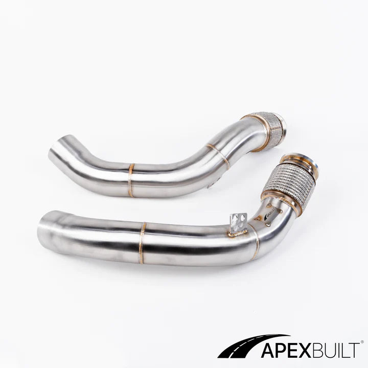 APEXBUILT Race Downpipes BMW F90 M5 & F9X M8 S63R, 2018+