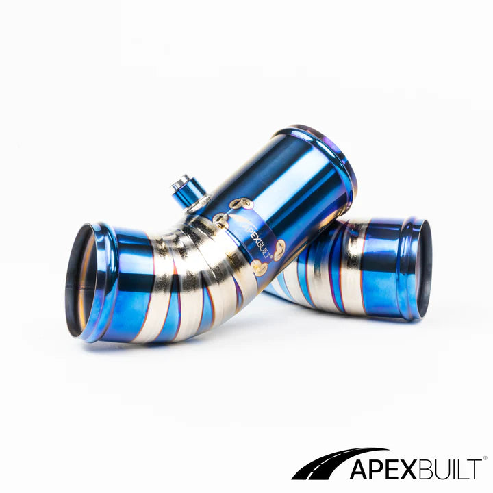 APEXBUILT Titanium Charge Pipe Kit BMW F10 M5/F06 M6 (S63TU, 2012-17)