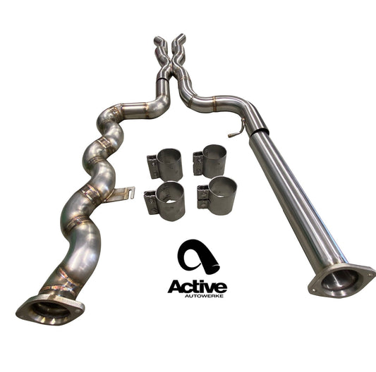 Active Autowerke Equal Length Mid Pipe w/ Brace BMW M3 | M4 G80 G82 S58 2020+