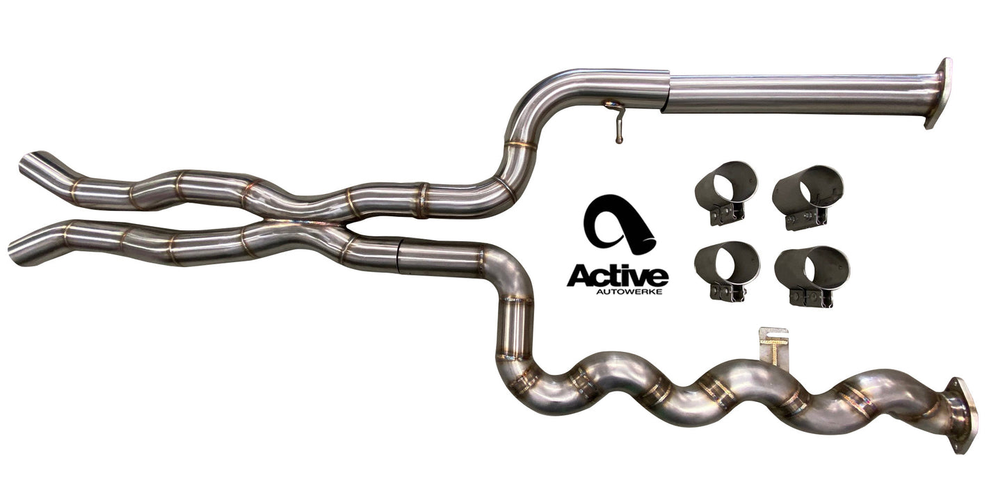 Active Autowerke Equal Length Mid Pipe w/ Brace BMW M3 | M4 G80 G82 S58 2020+