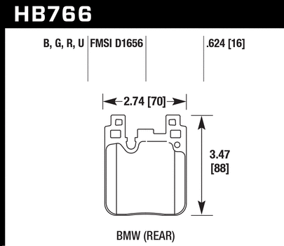 Hawk Performance HP Plus Rear BMW M2/M2C/M3/M4 F80 F82 F87