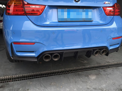 TCM Carbon Gloss Carbon Fiber 3 Piece Rear Diffuser BMW M3| M4 F80 F82