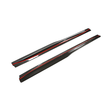 TCM Carbon Side Skirts V1 Gloss Carbon Fiber BMW F82 M4