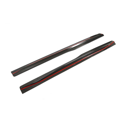 TCM Carbon Side Skirts V1 Gloss Carbon Fiber BMW F82 M4