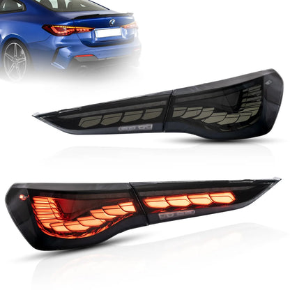 Vland OLED Tail Lights Sequential Turn Signal With Dynamic Welcome Lighting 18-22 BMW 4 Series  G22/G23/G82/G83