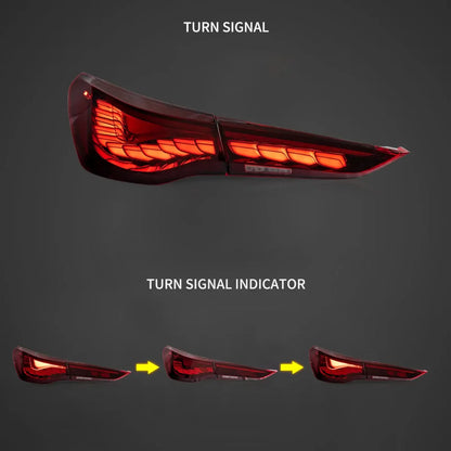 Vland OLED Tail Lights Sequential Turn Signal With Dynamic Welcome Lighting 18-22 BMW 4 Series  G22/G23/G82/G83