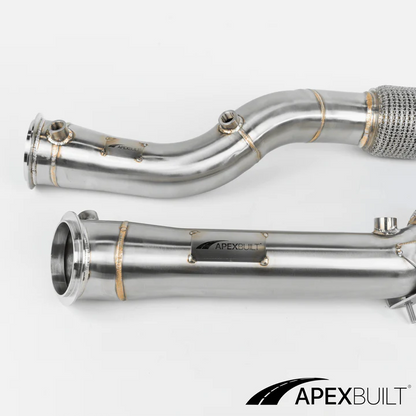 APEXBUILT Race Downpipes BMW F97 X3M & F98 X4M (S58, 2021+)