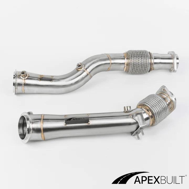 APEXBUILT Race Downpipes BMW F97 X3M & F98 X4M (S58, 2021+)