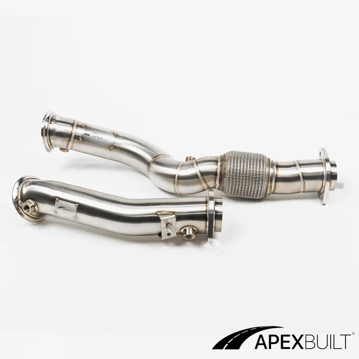 APEXBUILT MINI-CAT Downpipes BMW G80 M3 & G82/G83 M4 M2 G87 (S58, 2021+)