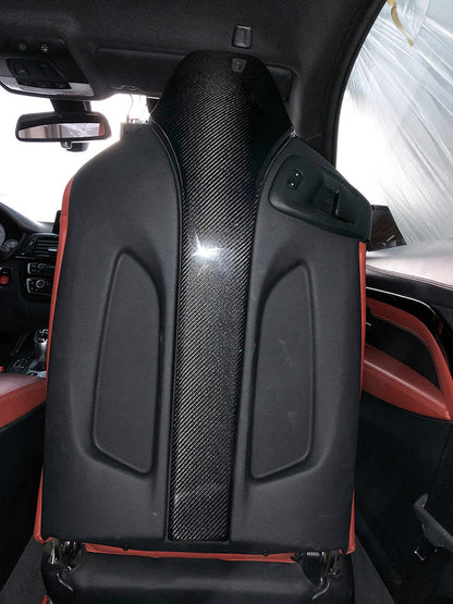 TCM Carbon DRY Gloss Carbon Fiber Seat Back Cover BMW F87 M2