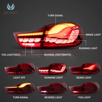 Vland OLED Tail Lights 14-20 BMW 4 Series  F32 F33 F36 F82 F83